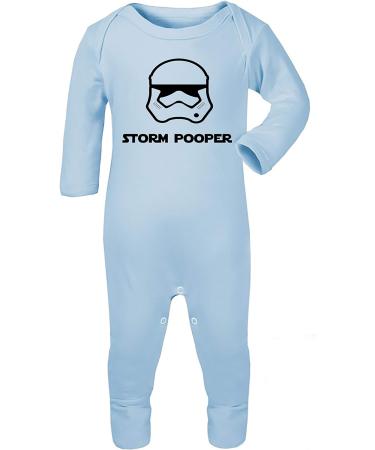 Storm Pooper New Born Baby Sleepsuit 100% Cotton 3-6 Months Blue - Buy Online on GoSupps.com