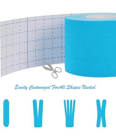 Buy Waterproof Kinesiology Tape - 2 Rolls Athletic Support for Muscles Knees & Shoulders | Ideal for Gym Running & Sports - Buy Online on GoSupps.com