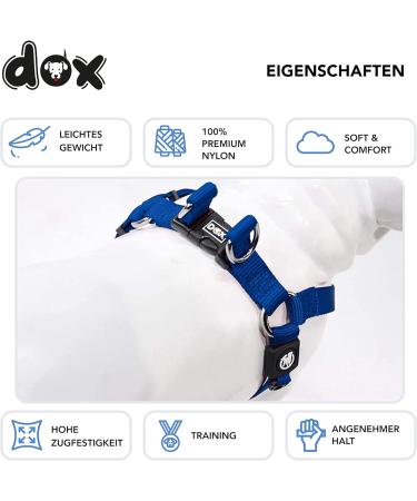 DDOXX Nylon Step-In Dog Harness | Adjustable Chest Puppy Harness | XXS Light Blue (1.0 x 26-35 cm) | International Shipping - Buy Online on GoSupps.com