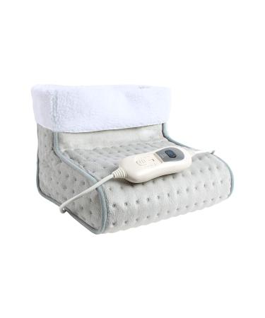 Todeco - foot warmer electrical foot heating with 3 temperature levels fast heat automatic shutdown washable feed 100 W 30 x 30 x 24 cm gray
