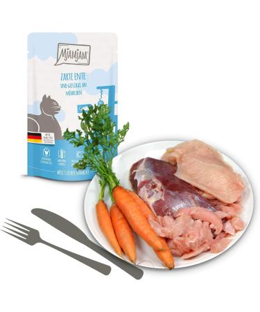 Mjamjam Premium Grain-Free Wet Cat Food - Mix Package IV (12x125g) - Chicken Duck & Turkey - Extra Meat Delicacy - Buy Online on GoSupps.com