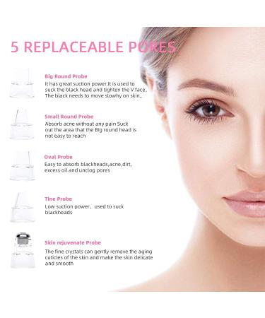 Visual Blackhead Remover Vacuum with Camera | 3 Adjustable Suction Levels | 5 Replacement Probes | USB Rechargeable - Gold - Buy Online on GoSupps.com