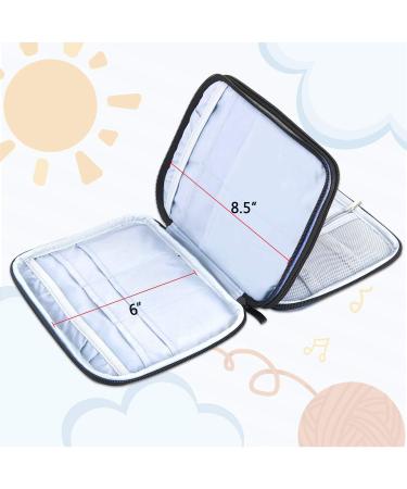 LUXJA Knitting Needles Case(up to 8 Inches) Travel Organizer Storage Bag for Circular Needles 8 Inches Knitting Needles and Other Accessories(NO ACCESSORIES INCLUDED) Dark Blue - Buy Online on GoSupps.com