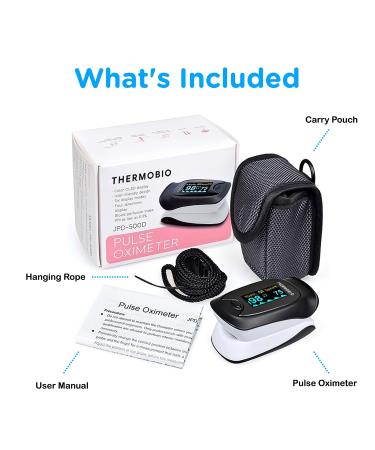 Fingertip Pulse Oximeter - Accurate Blood Oxygen Saturation Monitor & Heart Rate Tracker | Fast SpO2 Readings with Clear OLED Screen - International Shipping Available - Buy Online on GoSupps.com
