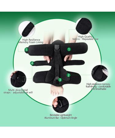 Plantar Fasciitis Night Splint - Adjustable Foot Brace for Men & Women | Relief for Achilles Tendonitis & Foot Drop | Upgrade Orthotic Support - Buy Online on GoSupps.com