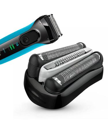 32B S3 Replacement Shaver Heads Part Accessories for Braun Series 3 Shaving Razor Replacement Head  Shaving Head for 3010s 320 330 340 370cc 3090cc 350cc-4 390cc-4 3000s 3040s 3050cc  (1Q)