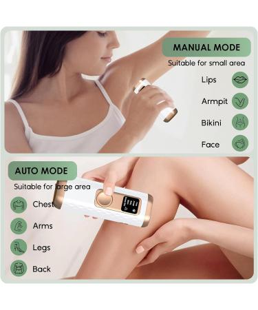 IPL Laser Hair Removal Device - Ice Cooling Function for Painless Laser Hair Removal with 3 Function HR/SC/RA and 5 Energy Levels Freezing Point Laser Hair Removal Device for Body Leg Armpit - Buy Online on GoSupps.com