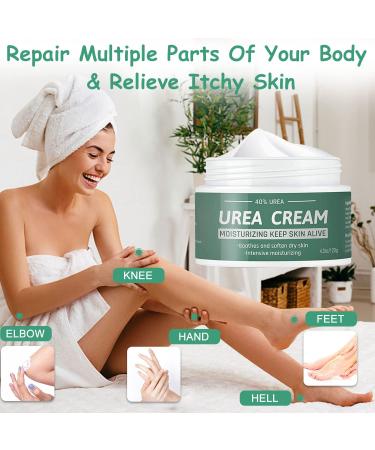MOKYDUO 40% Urea Cream for Feet | Dry Skin, Cracked Heels, Calloused Feet | Foot Softening Lotion with Glycerin & Jojoba | 4.3 oz - Buy Online on GoSupps.com