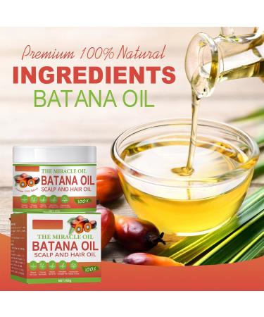 Batana Oil for Hair Growth - Batana Oil - 100% Natural - Repair Damaged Hair Nourishes Thin Hair Scalp Skin and Loss Hair Growth Fir for All Hair Types - Miracle Oil for Thicker Fuller Hair - 100g - Buy Online on GoSupps.com