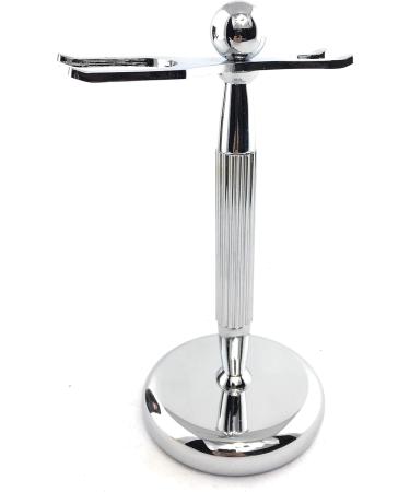 G.B.S Chrome Shaving Stand - Stylish Unbreakable Brush & Razor Holder for Daily Grooming - Ideal for Modern Bathrooms | International Shipping - Buy Online on GoSupps.com