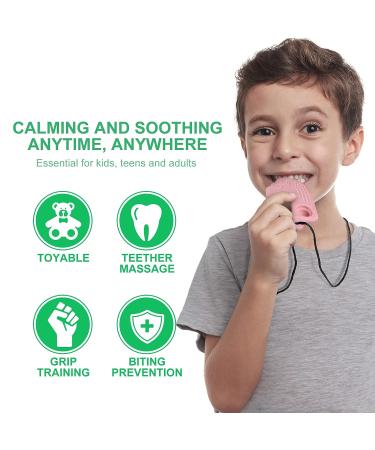 BPA Free Seeway Ice Cream Pop Chew Necklace for Sensory Kids - Teether Toy for Teething Relief in Infants with Autism, ADHD, Anxiety, and SPD - Buy Online on GoSupps.com