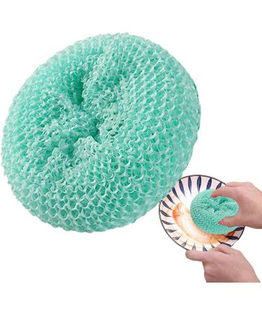 Reusable Washing Up Sponges & Kitchen Sponge Non Scratch Scourers Sponge Cleaning Sponge Non Stick Round Mesh Scourers Extra Scouring Ball for Dish Washing Cleaner Pan Pots Lake Blue - Buy Online on GoSupps.com
