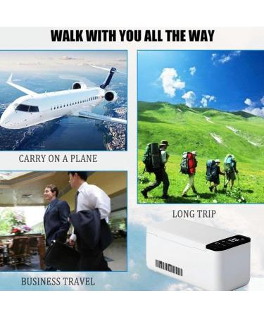 Mini Refrigerator Portable Insulin Refrigerator Portable Medicine Refrigerator Refrigerated Box -2-20 Charging Constant Temperature LCD Display Screen 2*battery - Buy Online on GoSupps.com