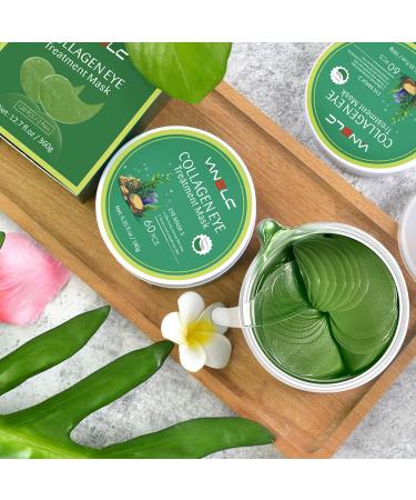 VANELC Eye Mask - Collagen Seaweed Under Eye Patches for Dark Circles Puffiness & Wrinkles | Natural Eye Treatment Gel - Buy Online on GoSupps.com