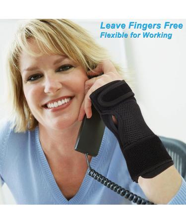 Carpal Tunnel Wrist Brace Night Support for Right Hand - L/XL | Relief for Tendonitis Arthritis & Sprains - Pain Relief Brace for Men & Women - Buy Online on GoSupps.com