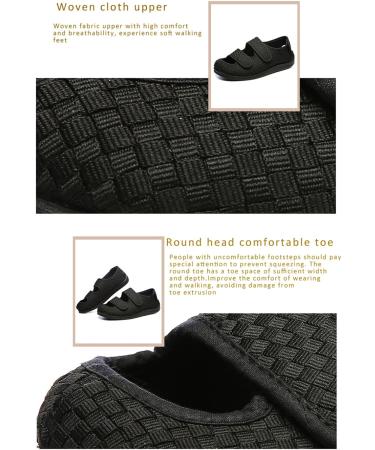 GWQDJ Dark Blue Diabetic Sandals Women Wide Extra Wide Edema Walking Shoes - Size 42 (Men 7.5/Women 9) - Buy Online on GoSupps.com