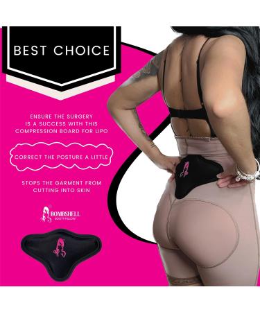 Bombshell Booty Pillow & Lumbar Molder - Post Lipo & BBL Recovery Supplies | One Size Backboard - Buy Online on GoSupps.com