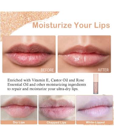 Lip Tint Balm Tinted Lip Balm Plumper Lip Gloss Nude Lip Gloss Lip Stain Long Lasting Light Color Clear Lip Plumper Liquid Lipsticks Lip Oil Lip Tint long lasting Pink Lip Gloss for Sexy Lip ((#803) - Buy Online on GoSupps.com