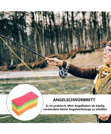 ProLeo Foam Fishing Line Reel - Durable Winding Board Spool Accessories - 10pcs Mixed Color (5x10 cm) for Seamless Fishing - Buy Online on GoSupps.com