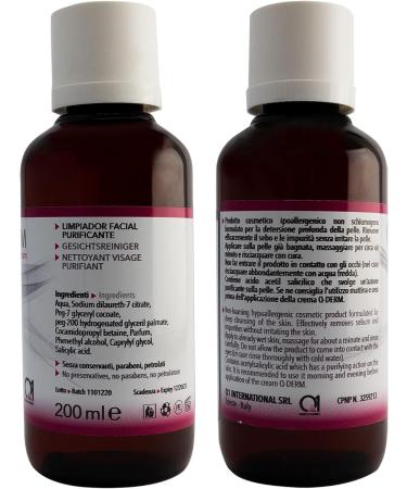 Q1 Q Derm Purifying Cleanser Deep Cleansing Action | Cleanser for oily skin that removes sebum and impurities for facial cleansing 200 ml - Buy Online on GoSupps.com