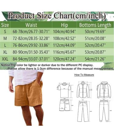 Men's Casual Cargo Shorts - Lightweight Linen & Cotton Summer Pants | 5XL & 3XL Sizes Available - Buy Online on GoSupps.com