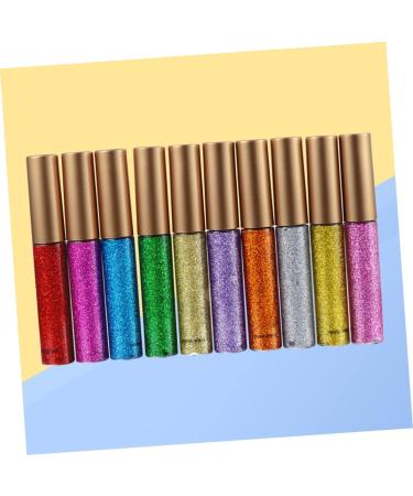 Beavorty Liquid Eyeliner 10pcs Liquid Eye Shadow Glitter Liner for Eyes Shiny Eyeshadow Eyeliner Colorful Liquid Eyeshadow - Buy Online on GoSupps.com