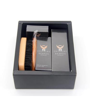 Beard Growth Kit | Natural Oil Shampoo Balm Sandalwood Comb & Boar Brush - Moisturizing Grooming Solution for Men - Buy Online on GoSupps.com