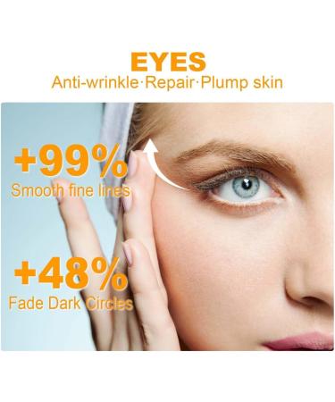 XINRAN 5D Peptide Eye Cream Eye Wrinkle Cream Moisturizing Eye Creams Deep Invigorating Peptide Eye Creams Skin Under Moisture Nourishing Serum Antis Wrinkle Care Dark Circles 4 Pack - Buy Online on GoSupps.com
