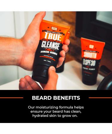 Wild Willies True Cleanse Men's Face Wash & Scrub - Activated Charcoal Exfoliating Facial Cleanser for Deep Cleansing Hydration & Energized Skin - International Shipping Available - Buy Online on GoSupps.com