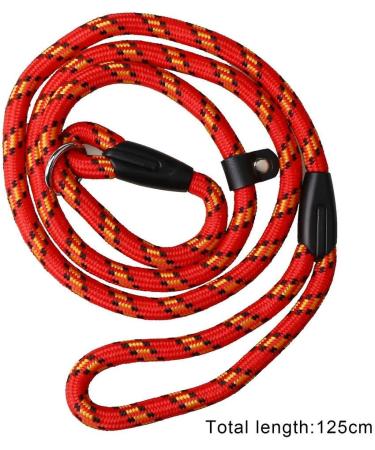 nuoshen Dog Slip Lead 125cm Extremely Durable Strong Dog Training Leash Rope Adjustable Pet Lead Leash for Dogs Red part of 1 - Buy Online on GoSupps.com