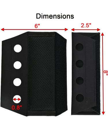 Tactifans 2 Pack Shoulder Pad Cushions for FCPC JPC Vests & Sling Bags - Black - Buy Online on GoSupps.com