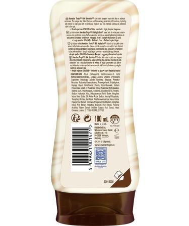 Hawaiian Tropic - Silk Hydration Protective SPF 50 - Protective sun lotion with moisturizing and water resistant silk ribbons tropical sunscreen pack of 3 units x 180 ml - Buy Online on GoSupps.com
