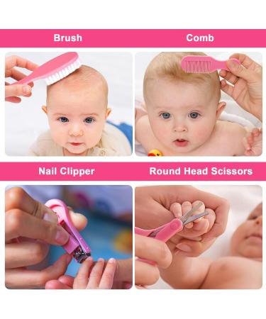 RoseFlower 20-in-1 Baby Healthcare & Grooming Kit - Nursery Care Set for Newborns, Infants, Boys, Girls - Toothbrush, Nail Clipper, Nose Cleaner, Nasal Aspirator Included - Buy Online on GoSupps.com
