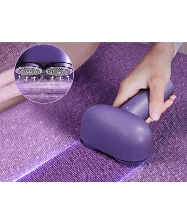 Portable Fabric Shaver & Lint Remover - Rechargeable Electric Clothes Shaver with 6 Blades - Dual-Speed Purple Fabric & Furniture Cleaner - Buy Online on GoSupps.com