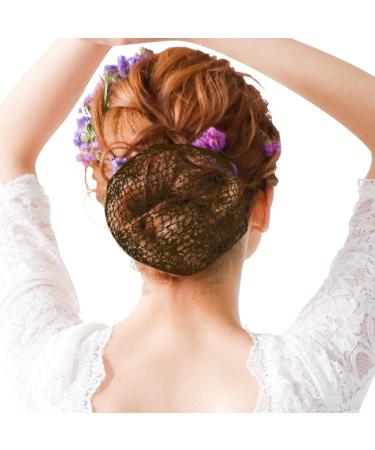 20 Pcs Hair Nets Hair Bun Holder Hairnets for Bun Hair Nets Invisible Elastic Edge Mesh Ballet Bun Net Holder for Women Girls Dance Nurse Wig Fixing Hair (Coffee) - Buy Online on GoSupps.com