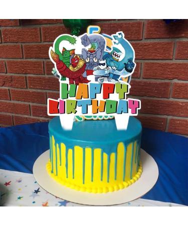 Goo Jit Zu Heroes Birthday Party Cake Topper 37Pcs Cartoon Goo Jit Zu Heroes-themed Birthday Party Supplies Cupcake Decorations for Kids - Buy Online on GoSupps.com