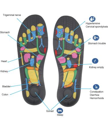 Kadimendium Magnetic Insoles for Pain Relief & Massage | Skin-Friendly Acupressure Shoe Inserts for Flat Feet - Washable for Men & Women (M Code) - Buy Online on GoSupps.com