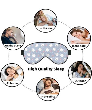 Cute Hamster Sleep Mask | Adjustable Double-Sided Eye Covers for Soft Sleep & Eye Edema Relief | International Shipping Available - Buy Online on GoSupps.com