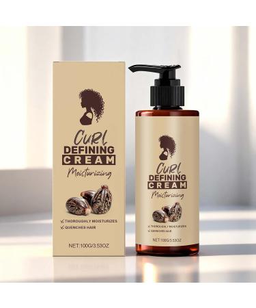 Defining Cream for Wavy Hair | Anti Frizz Cream 100ml for Curly Wavy Hair | Moisture-Activating Moisturizing Lotion Frizz Control Daily Use Morning Night - Buy Online on GoSupps.com
