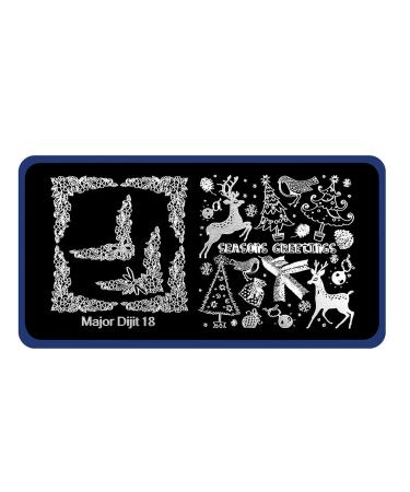 Premium Stainless Steel Nail Art Templates for Women | Halloween & Christmas Patterns | Manicure Printing Plates - Buy Online on GoSupps.com