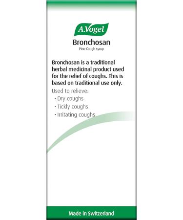 A.Vogel Bronchosan Pine Cough Syrup 100ml - Effective Dry & Tickly Cough Medicine for Adults - Buy Online on GoSupps.com