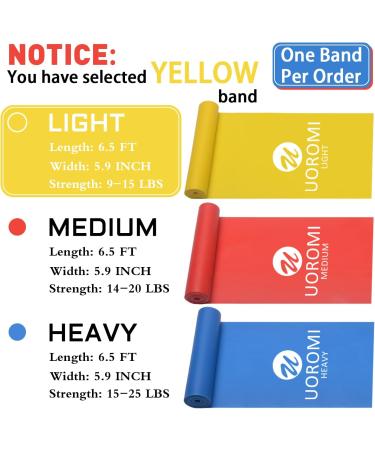 Fitness Straps Set - Uoromi Resistance Tapes for Physiotherapy Yoga & Home Training - 2.0m Yellow Gymnastics Band for Men - Buy Online on GoSupps.com