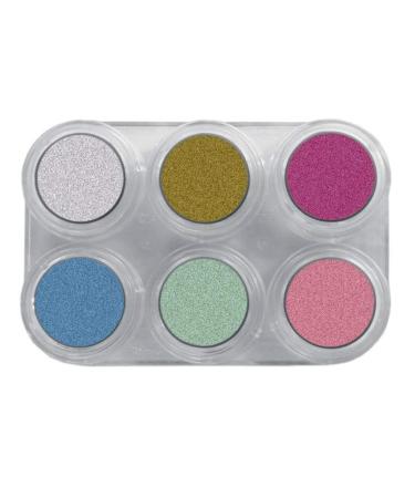Water Make-up Pure Pearl 6 Colors Palette by Grimas
