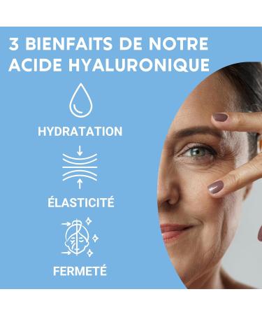 PURE HYALURONIC ACID | 150 mg/day | Anti-aging | 120 capsules | Hyaluronic acid capsules | Food supplement | Made in France - Buy Online on GoSupps.com