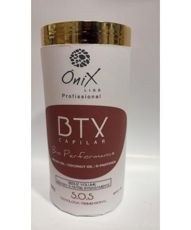 Onix Liss Professional BTX Capilar Bio Performance Traitement capillaire l'huile d'argan huile de noix de coco et D-Pantenol formule r ductrice de volume 1000 g