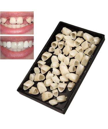 70PCS Tooth Repair Kit Temporary Tooth Crown Front Tooth Replacement Fake Teeth Denture Repair Kit Temporary Tooth Replacement Kit Resin Denture Teeth for Oral Care Temporary Crowns for Teeth