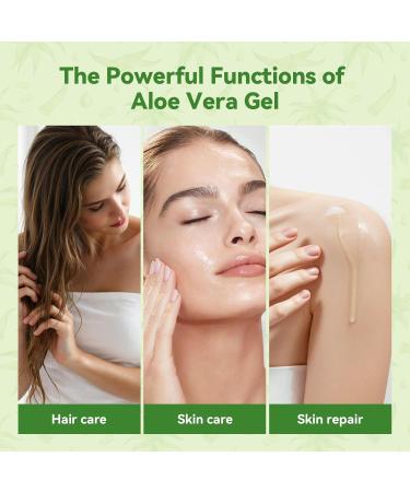 Aero Zen 99% Natural Aloe Vera Gel | Daily Hydration & After-Sun Relief | Lightweight Alcohol-Free Formula Deeply and Quickly Soothes Skin Suitable for Face/Body/Hair - 8.45 fl oz 8.45 Fl Oz (Pack of 1) - Buy Online on GoSupps.com