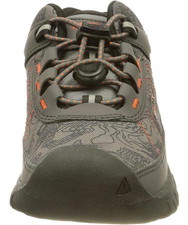 KEEN Targhee Sport Vented Hiking Shoes - Magnet/Scarlet Ibis - Size 1 US Unisex Big Kid - Buy Online on GoSupps.com