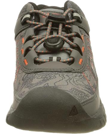 KEEN Targhee Sport Vented Hiking Shoes - Magnet/Scarlet Ibis - Size 6 US Unisex Big Kid - Buy Online on GoSupps.com