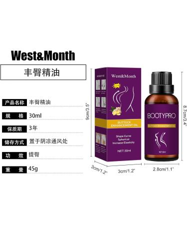 Buy BootyProfi Hip Lifting Massage Oil - Natural Butt Enhancement & Plumping Oil for Firmer Hips (1PC) - International Shipping Available - Buy Online on GoSupps.com